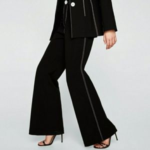 Zara topstitch pants